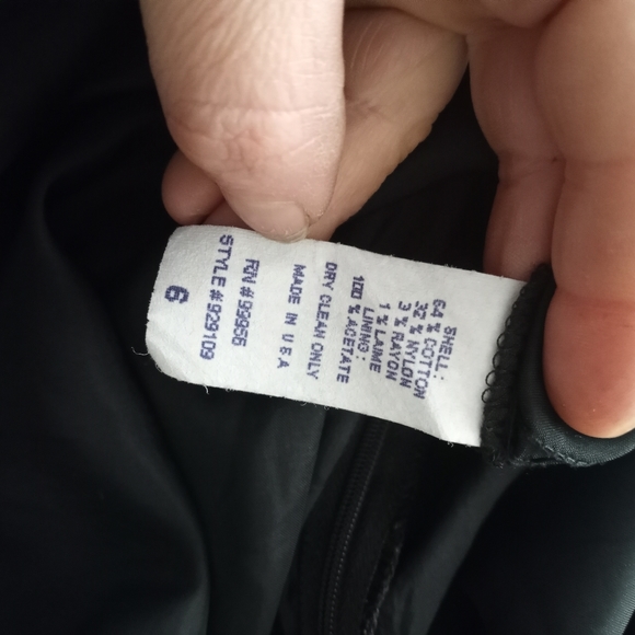 SHOSHANNA Navy & Silver Lace Fit & Flare Dress - Picture 5 of 10